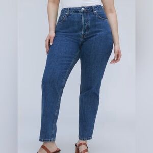 Everlane Curvy 90s Cheeky Straight Jean - Indigo dark blue - size 30